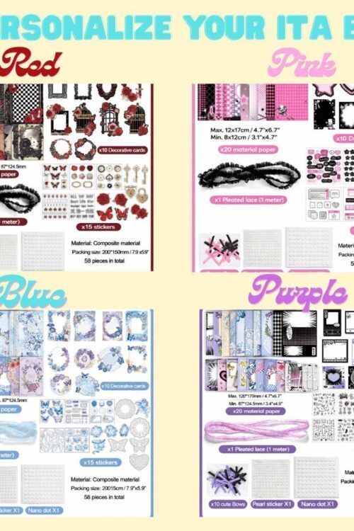Black Kawaii Ita Shoulder Bag with Clear Window for Plushies and Pins