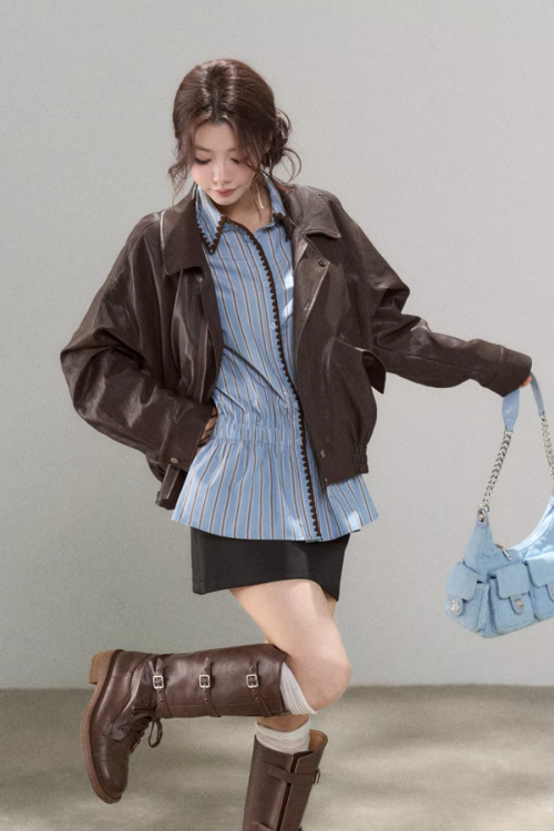 Blue Stripes Long-Sleeve Shirt