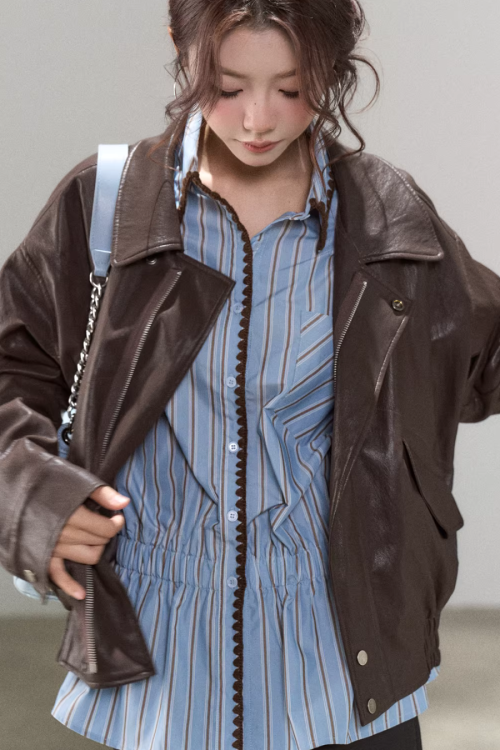 Blue Stripes Long-Sleeve Shirt