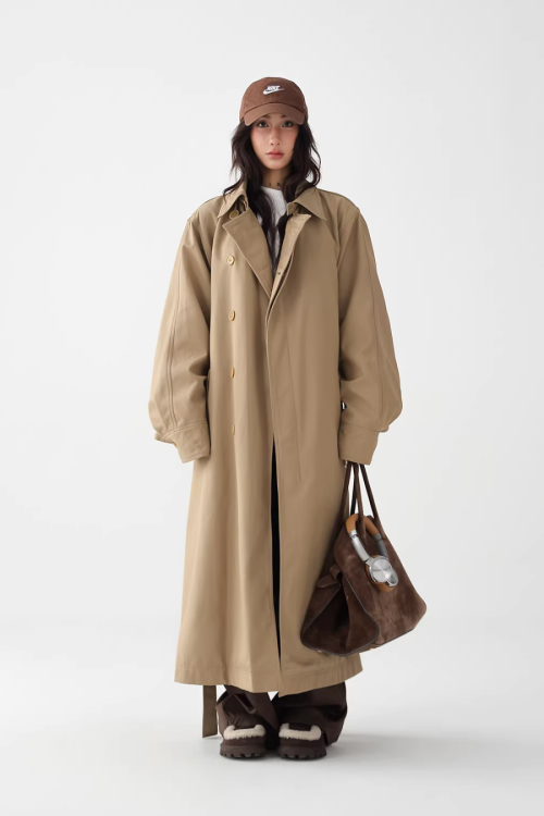 British Light Brown Long Coat
