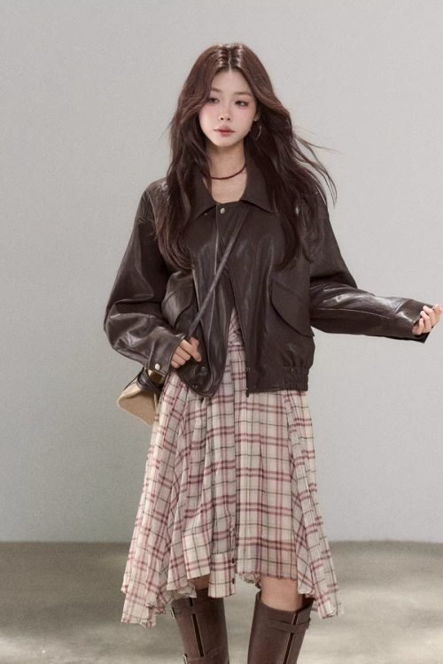 Brown High-End Leather Jacket