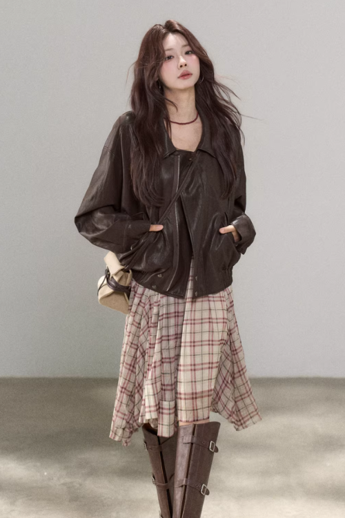 Brown High-End Leather Jacket