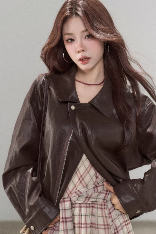 Brown High-End Leather Jacket