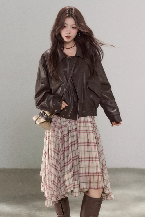 Brown High-End Leather Jacket