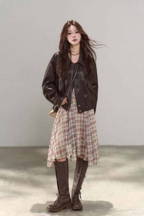 Brown High-End Leather Jacket