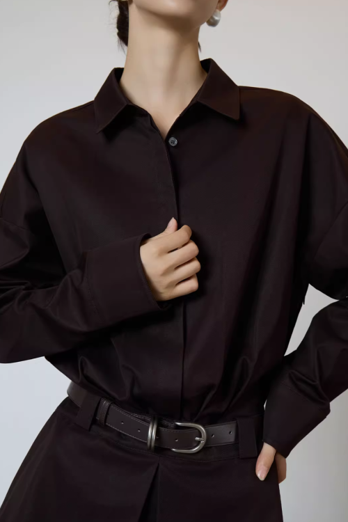 Brown Shirt Dress