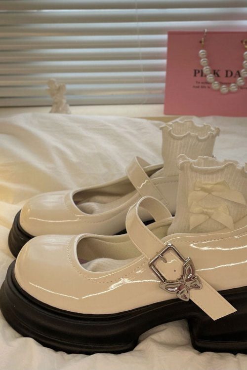 Butterfly Mary Jane Heels