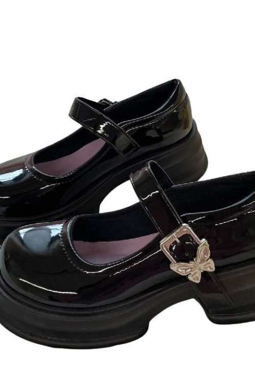 Butterfly Mary Jane Heels