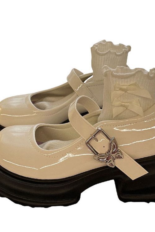 Butterfly Mary Jane Heels