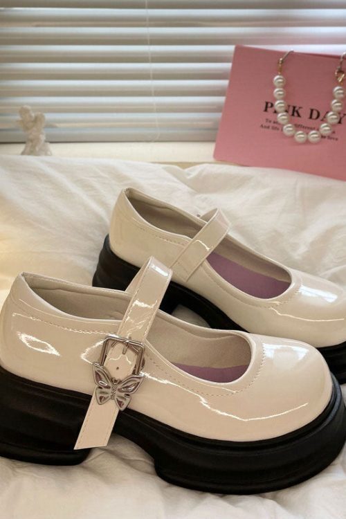 Butterfly Mary Jane Heels
