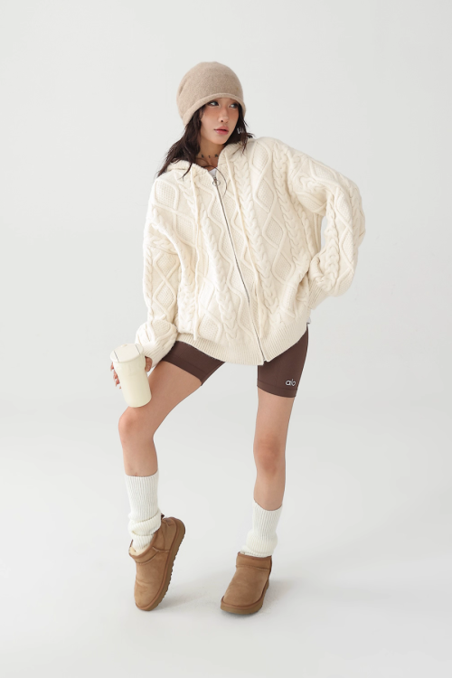 Cable Knit Hoodie