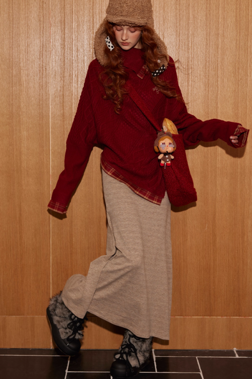 Cable Knit Poncho