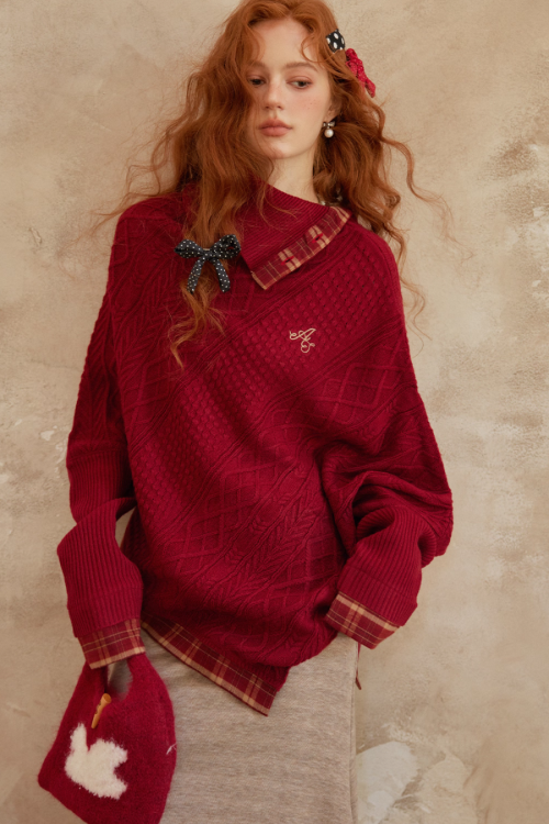 Cable Knit Poncho