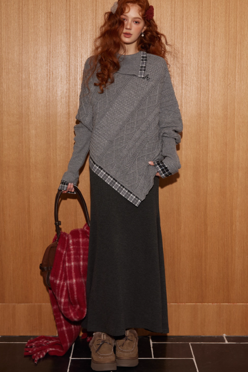 Cable Knit Poncho