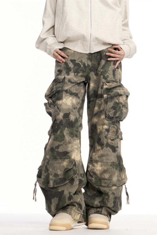 Camouflage Pattern Cargo Pants
