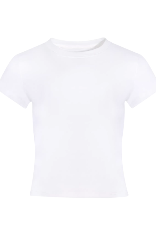 Casual Loose Short Jacket / Crew Neck Short-Sleeve T-Shirt