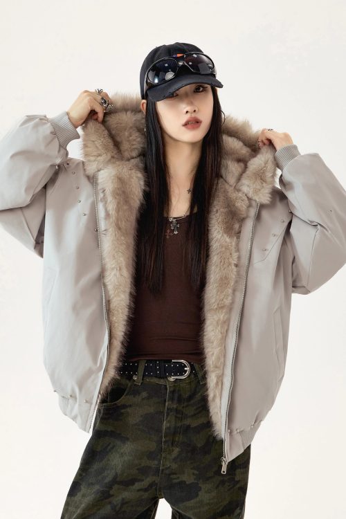Cat Ear Fur Jacket