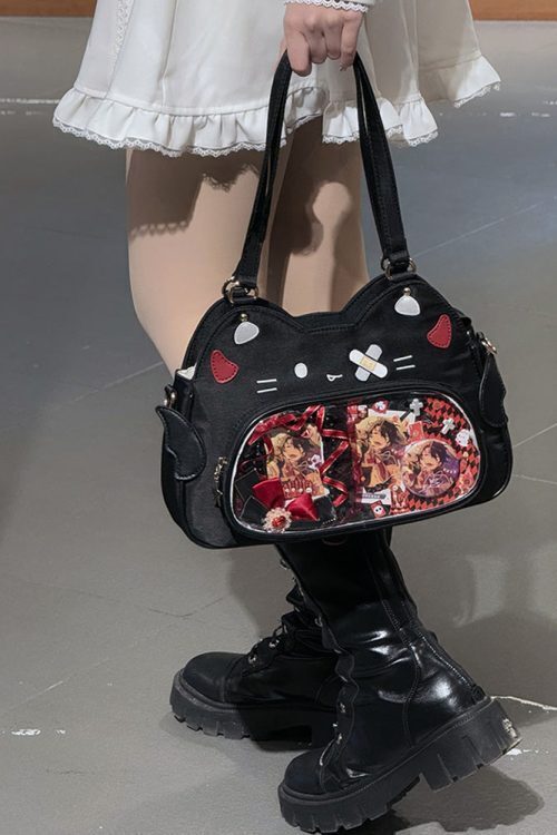 Cat Ita Bag with Clear Window for Plushies and Pins