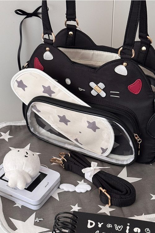 Cat Ita Bag with Clear Window for Plushies and Pins