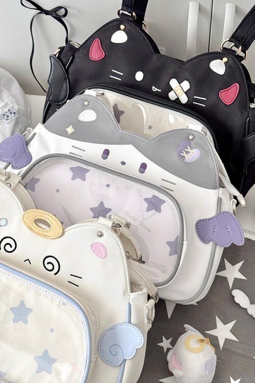 Cat Ita Bag with Clear Window for Plushies and Pins