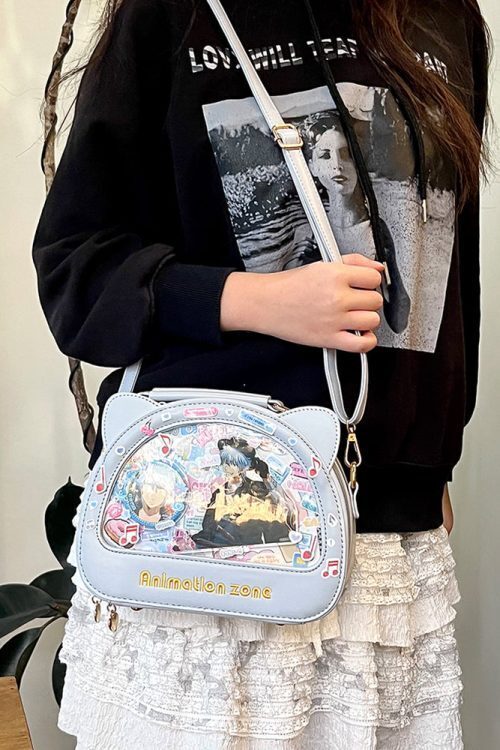 Cat Ita Crossbody Bag for Plushies and Pins