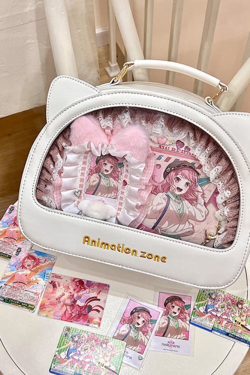 Cat Ita Crossbody Bag for Plushies and Pins
