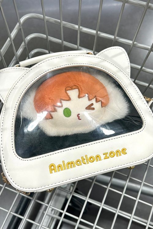 Cat Ita Crossbody Bag for Plushies and Pins