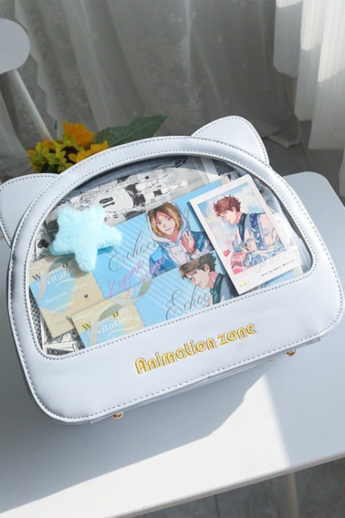 Cat Ita Crossbody Bag for Plushies and Pins