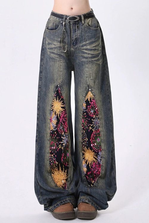 Celestial Magic Wide Leg Jeans