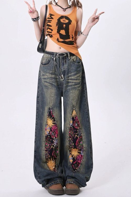 Celestial Magic Wide Leg Jeans