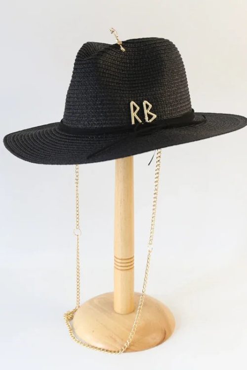 Chain Strap Fedora Swim Hat