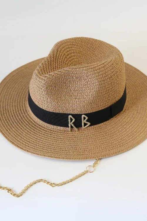 Chain Strap Fedora Swim Hat