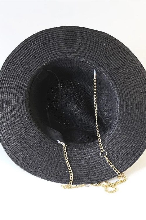 Chain Strap Fedora Swim Hat
