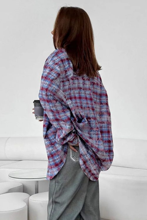 Checkered Oversized Shirt