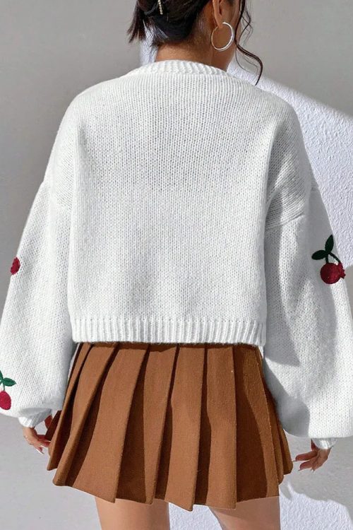 Cherry Knit Cardigan