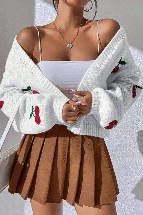 Cherry Knit Cardigan