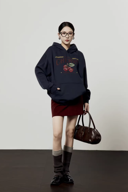 Cherry Print Hoodie