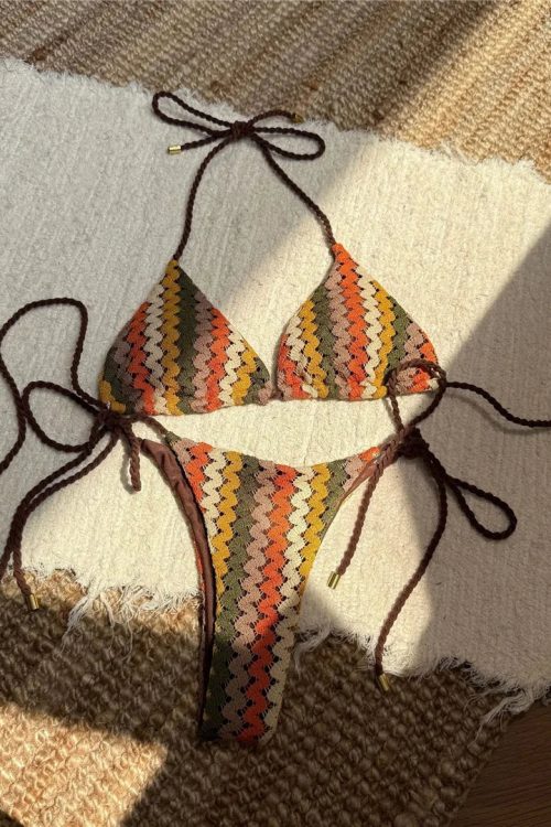 Chevron Triangle Bikini Set