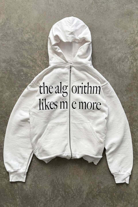 Chic Color Block Fun Letter Print Hoodie