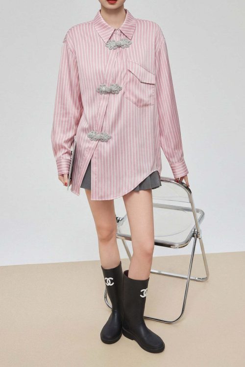 Chinese-style Long-Sleeve Shirt