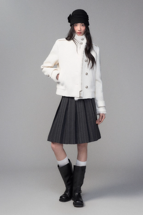 College Style Pleated Skirt