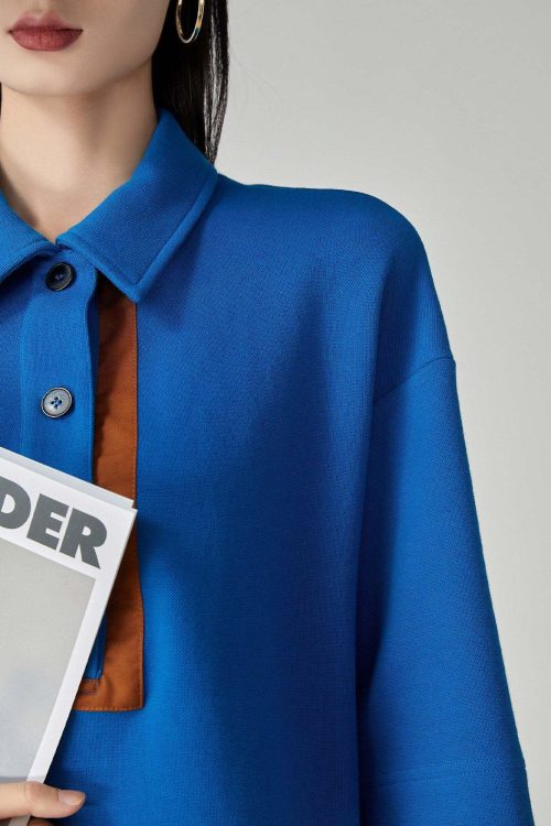 Color-Block Retro Polo Shirt