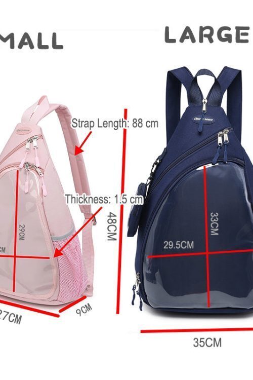 Convertible Ita Bag with Clear Window for Pin Display