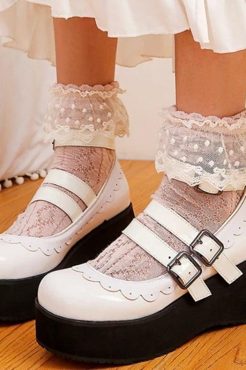 Coquette Platform Mary Jane Shoes