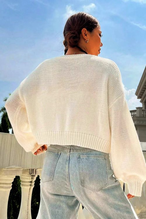 Coquette Rose Knit Cardigan