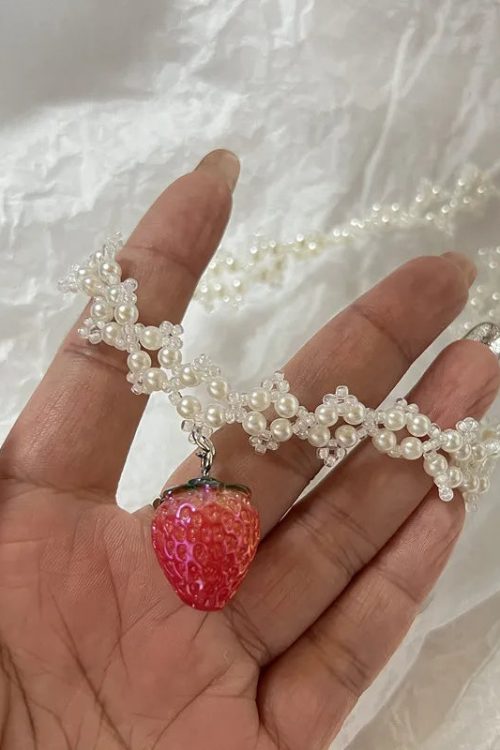 Coquette Strawberry Necklace