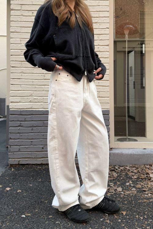 Cotton Denim Pants