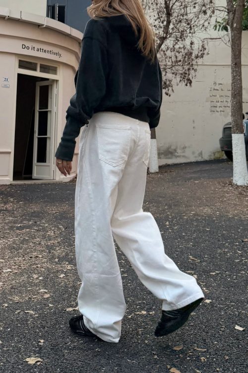 Cotton Denim Pants
