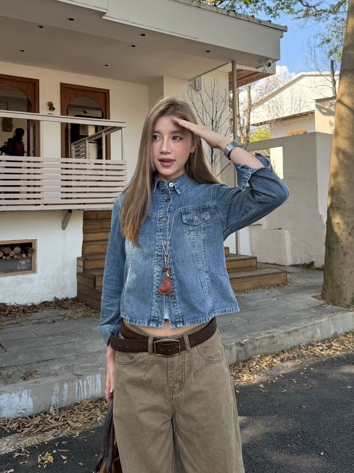 Cropped Denim Jacket