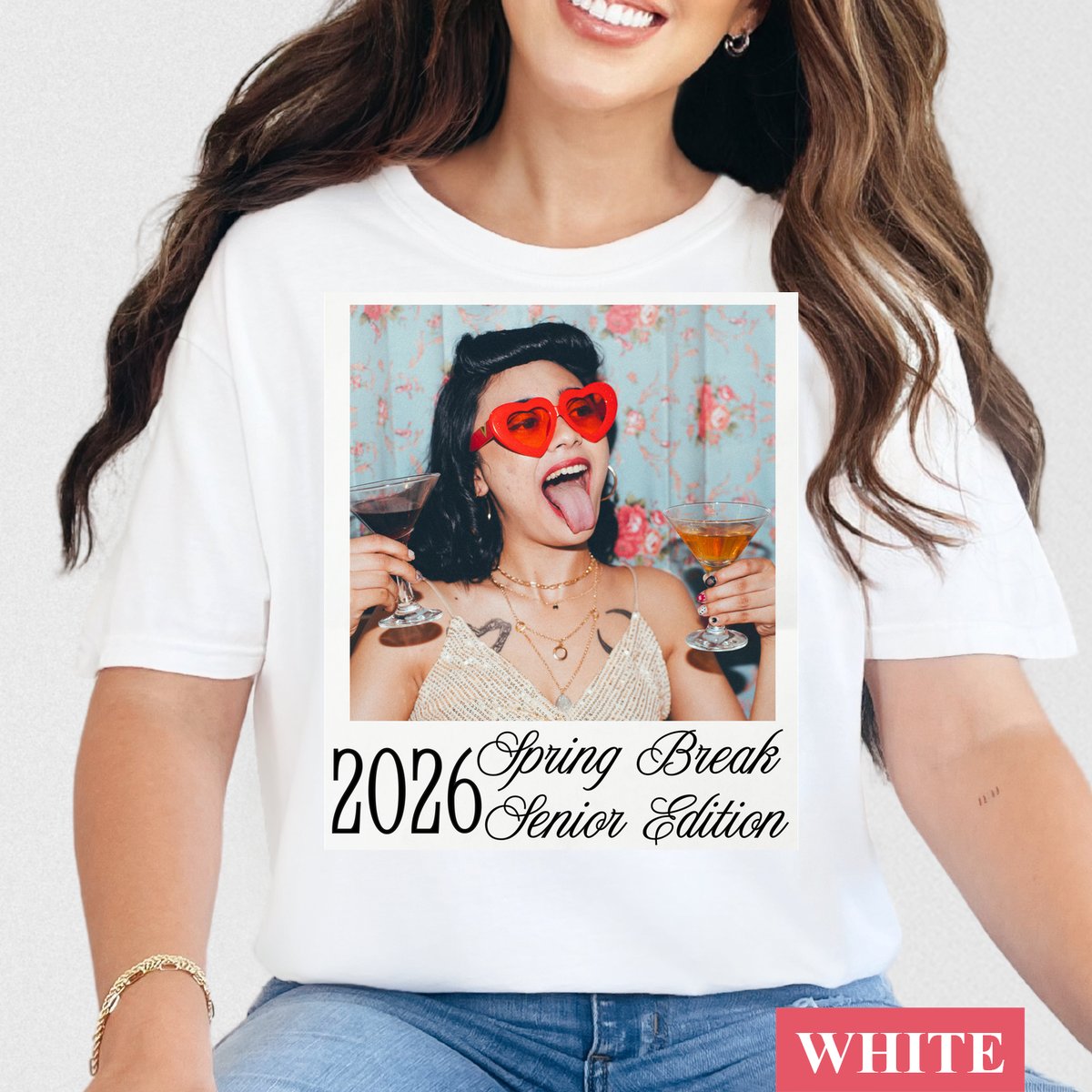 Custom Photo Senior 2026 Shirt Back to School Vintage Photo tshirt